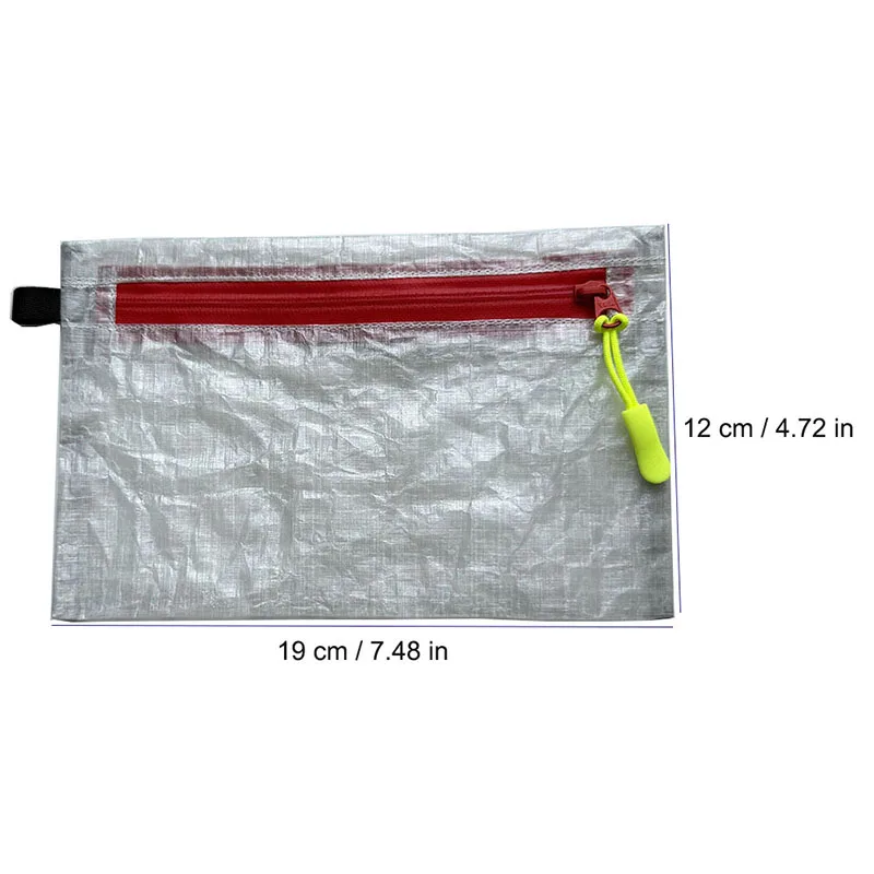 DCF 1,43 Unzen YKK Reißverschluss-Tasche, wasserabweisende Geldbörse, ultraleichter Organizer, Aufbewahrungstasche für Reisepass und Karten, für Erste-Hilfe- und Reisebedarf