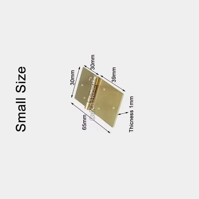 10PCS Antique Bronze Brass Hinges Square Cupboard Door Hinges For Wooden Drawer Jewellery Box Furniture Connectors GF1216