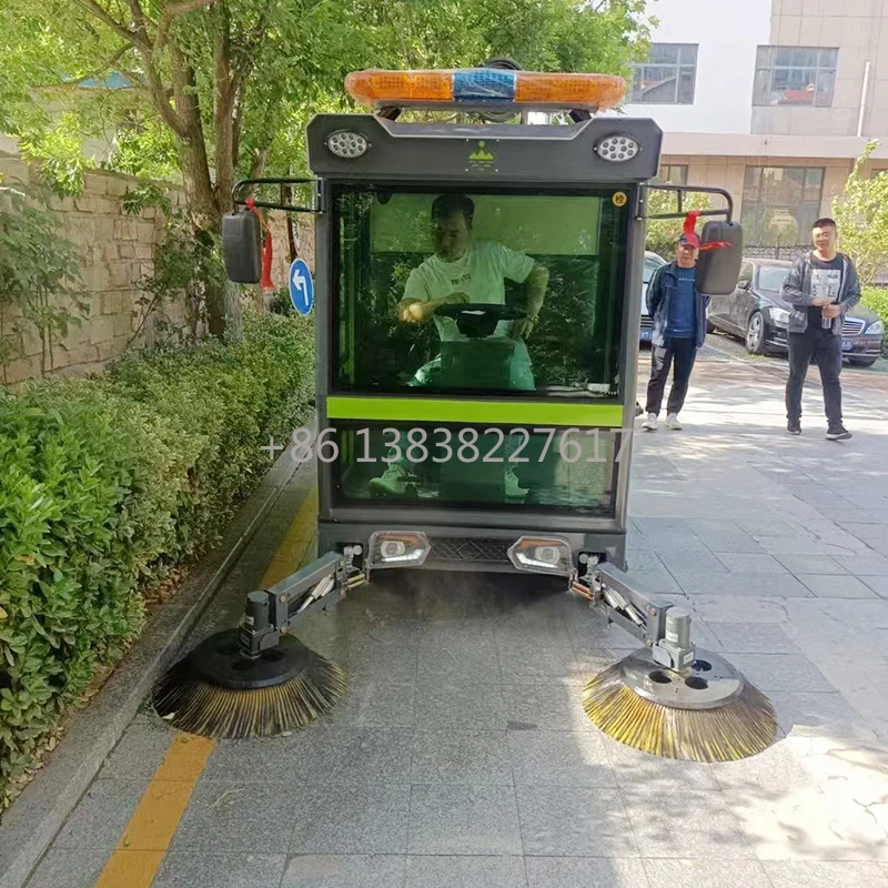 Road Sweeper Vehicle High-pressure fog cannon Electric Road Sweeper Machine Street Cleaning Vacuum Washing and Sweeping Truck