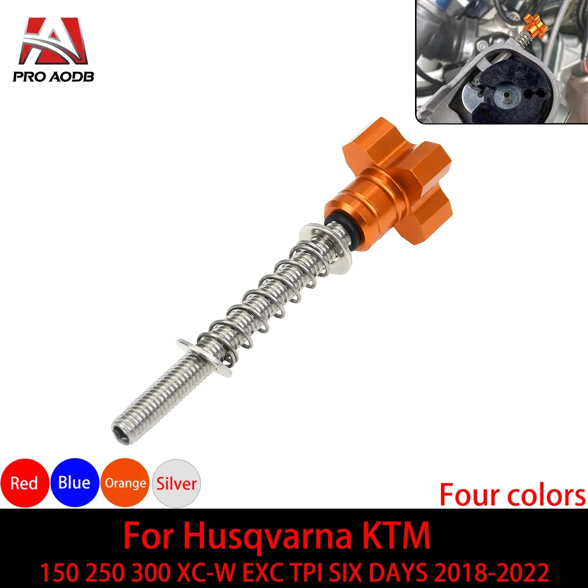 Motocross TPS Sensor Guard & Fuel Idle Speed Adjuster Screw For Husqvarna Gas Gas KTM 2018-2022 150 250 300 XC-W EXC TPI Parts