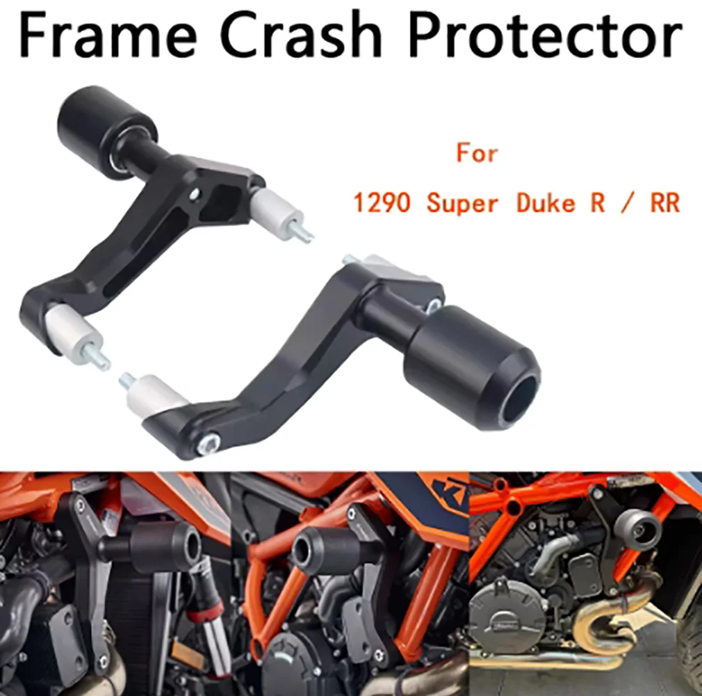 For  1290 Super Duke R / RR 2020-2024 Motorcycle Frame Crash Slider Protection Anti-falling Protector Guard Pads with Logo