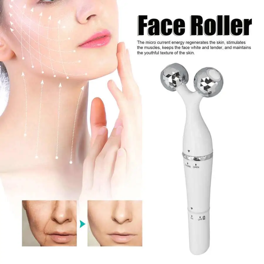 Electric Facial Massager 3D Roller for Thin Face Lifting & Wrinkle Removal