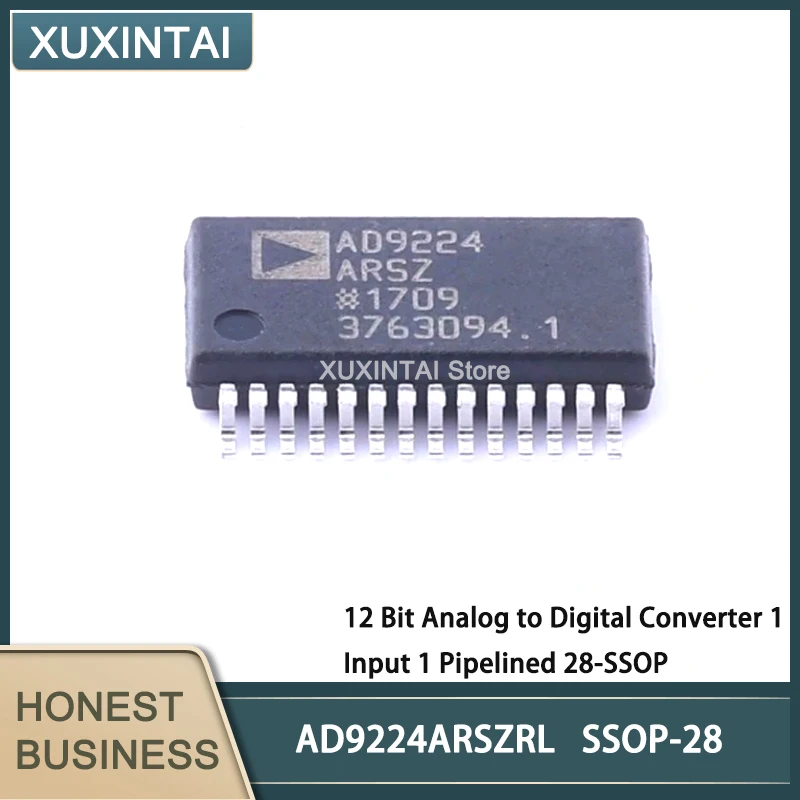 

5Pcs/Lot New Original AD9224ARSZRL AD9224 12 Bit Analog to Digital Converter 1 Input 1 Pipelined 28-SSOP