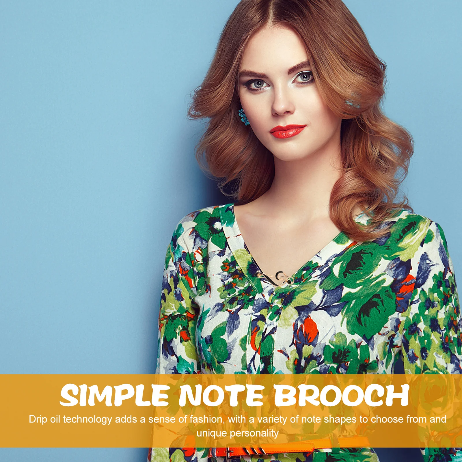 الموسيقى ملاحظة بروش سبائك الزنك أنيق المينا طلاء دبوس لبدلة قميص سترة حقيبة بروش الموسيقى دبابيس أداة #5