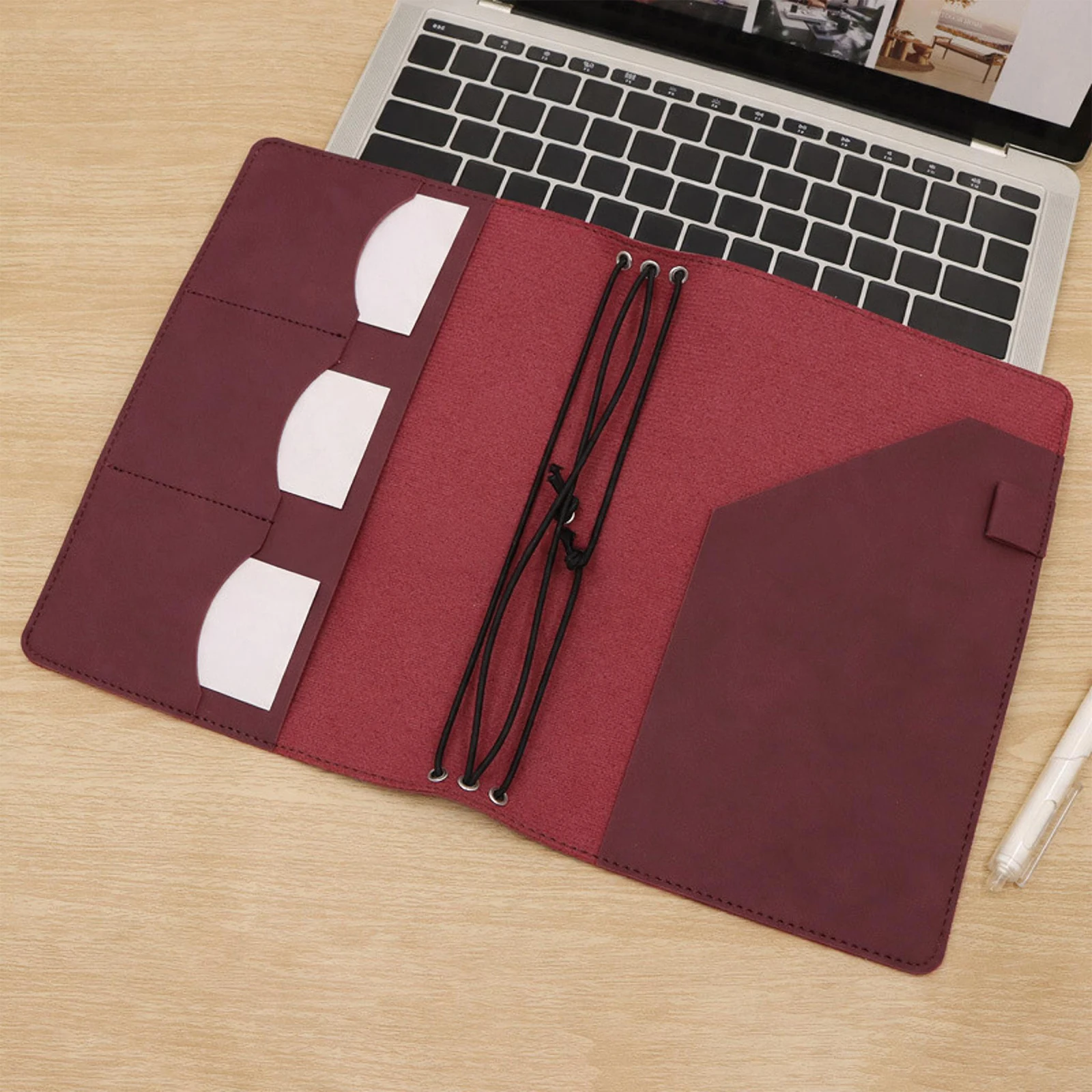 Vintage Leather Journal Notebook - 빈티지 스타일의 재사용 가능한 노트북 커버,
