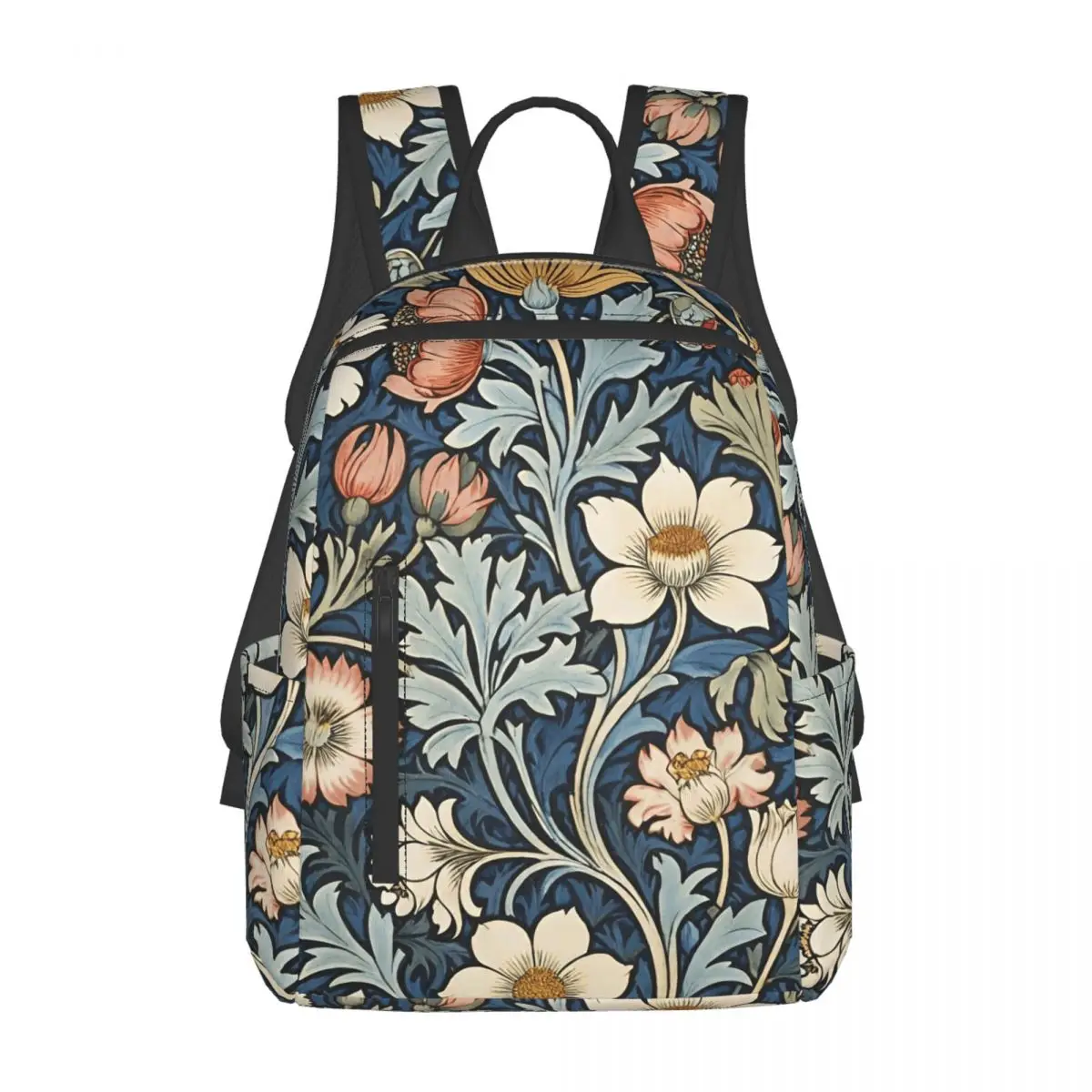 Sac à dos encadré William Morris Botanical Bliss, sac à dos de grande capacité pour enfants, sac d'école, sacs à bandoulière pour hommes et femmes