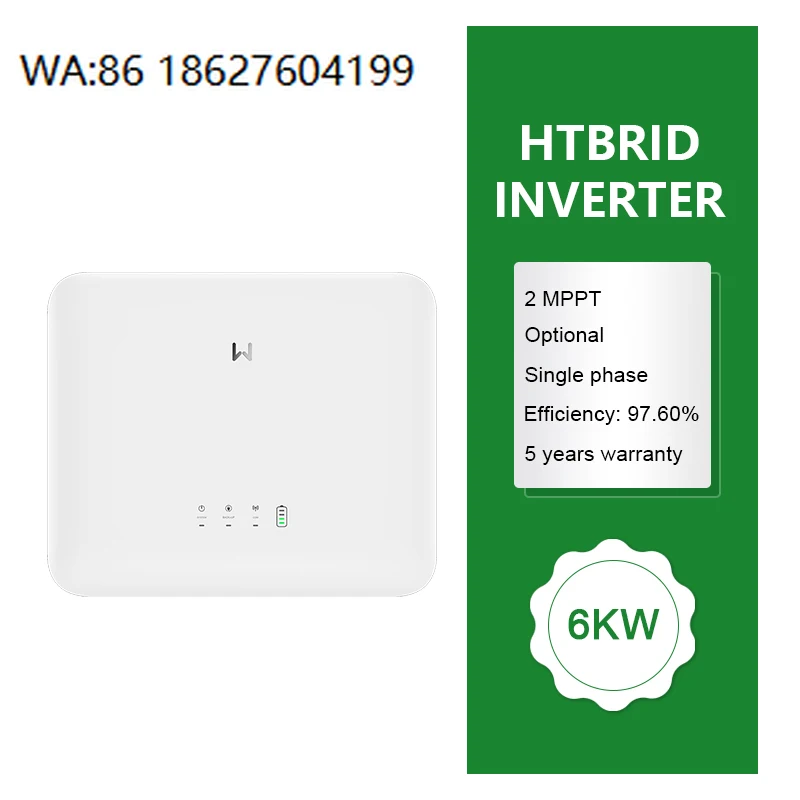 5KW 6KW Household Hybrid Solar System, MPPT Lithium Battery Solar Generator Kit for Home Storage