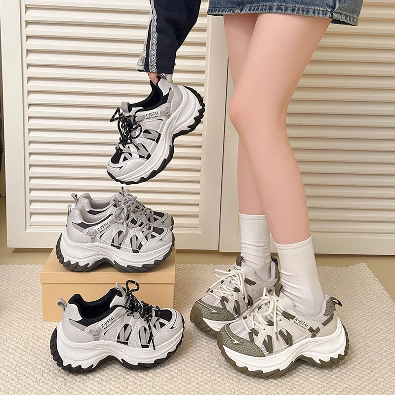 High quality fashionable casual women's shoes with thick soles