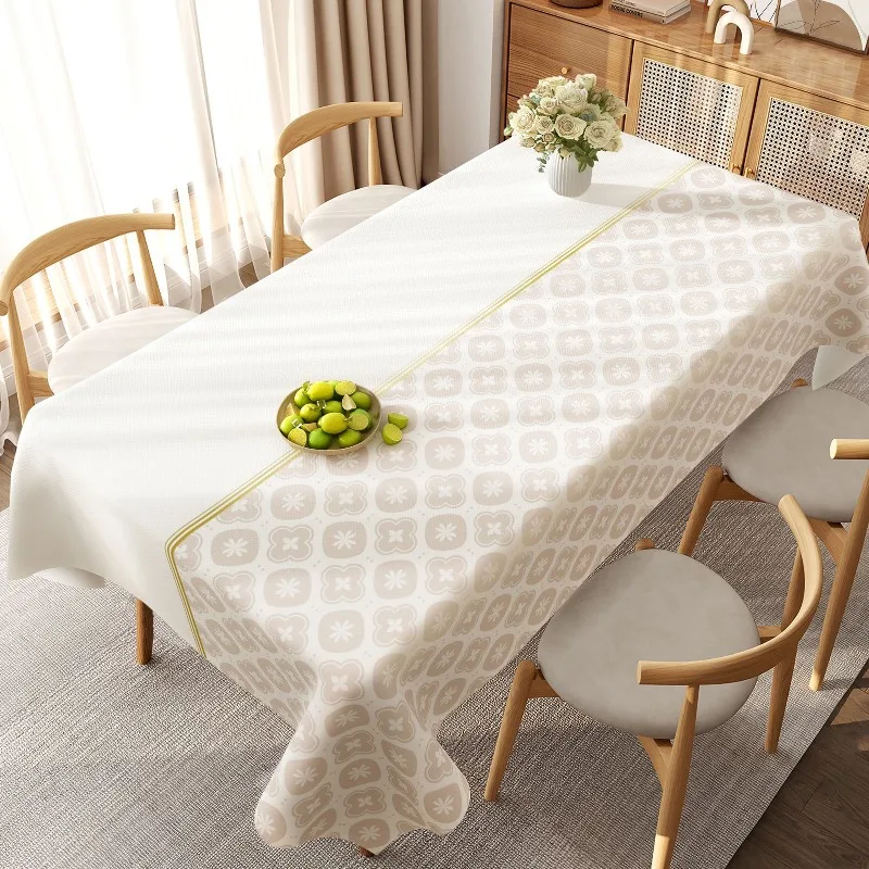 Bohemian Style Geometric Printed Desk Mat PVC Household Dining Tables Cushion Anti Scald Wear Resistant Multi Purpose Tablecloth
