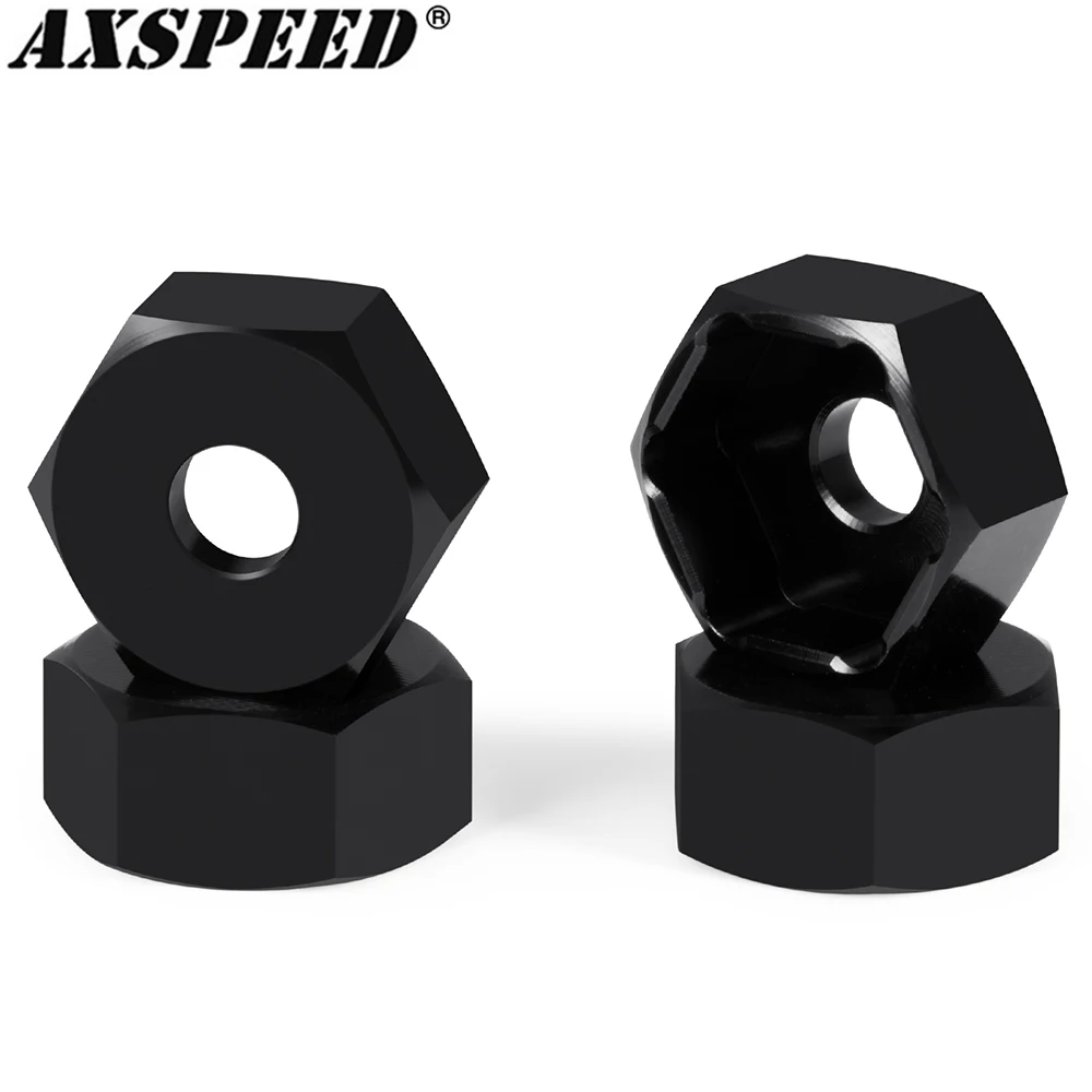 AXSPEED 4Pcs 10mm to 12mm Hex Wheel Hub Adapter for YOKOMO 1/10 2WD & 4WD RC Crawler Cars Upgrade Accessories