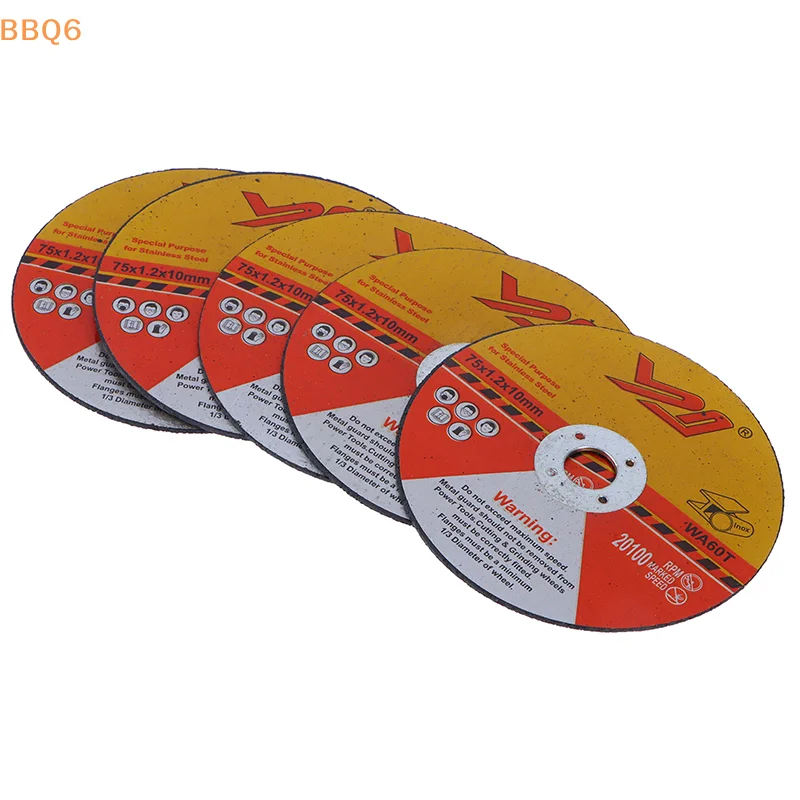 5Pcs 75mm Mini Cutting Disc Circular Resin Saw Grinding Wheel Cutting Disc For Steel Stone Cutting Angle Grinding Tools