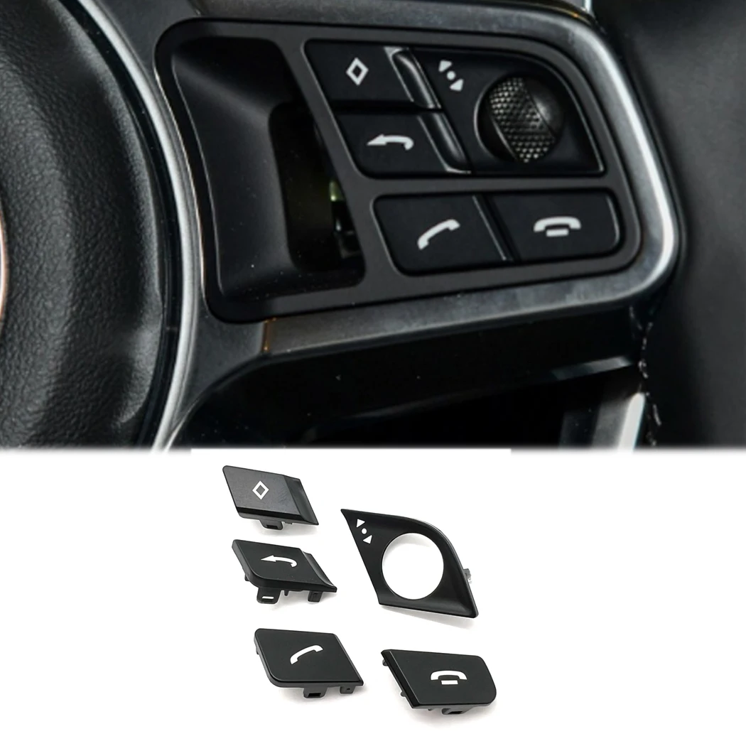 Steering Wheel Multi-function Button Volume Adjustment Phone Switch Button For 2017-2020 Panamera For Porsche 2018-2022 Cayenne