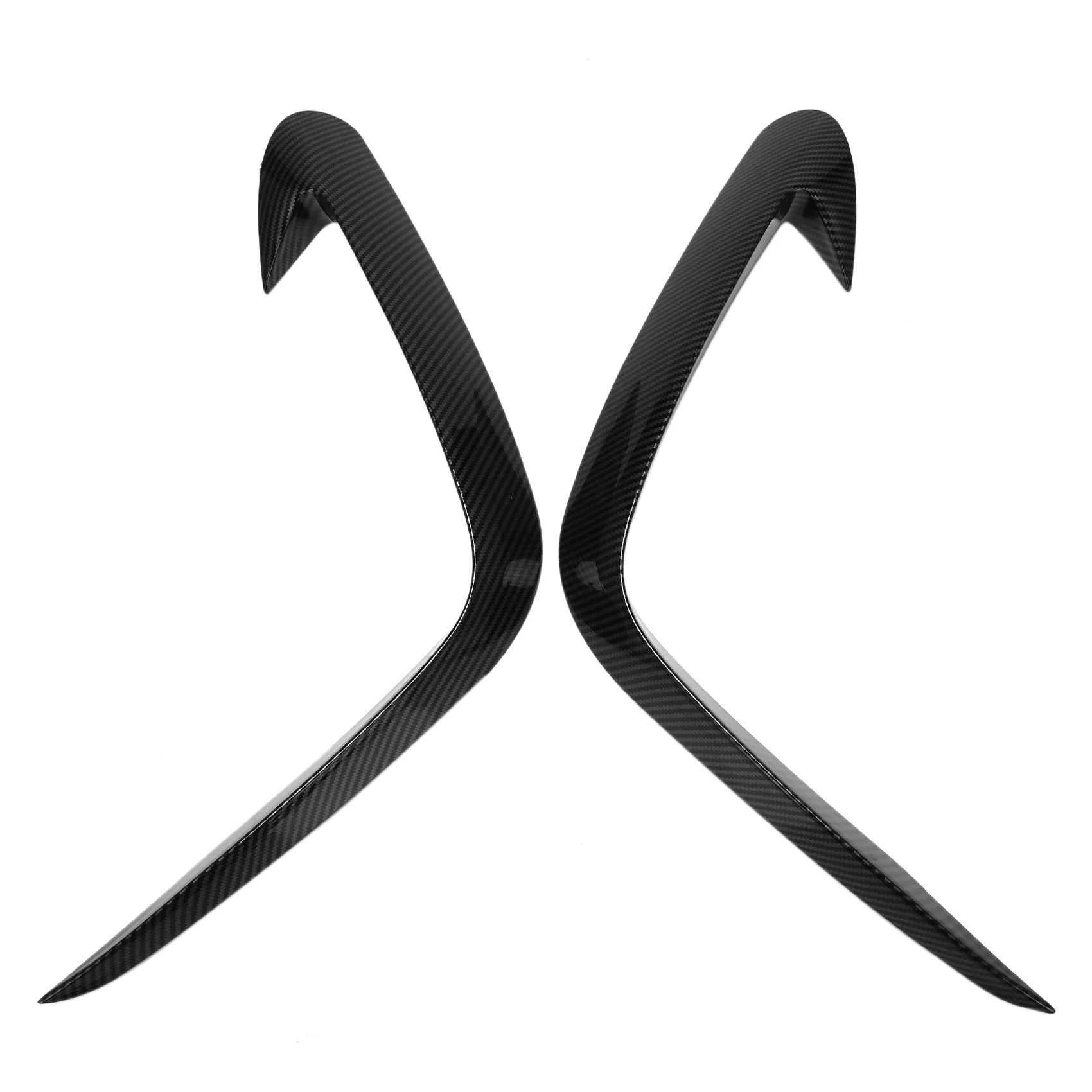 Per Hyundai Tucson NX4 2020 2021 Anteriore Fendinebbia Copertura Della Lampada Trim Paraurti Stampaggio Contorno Sopracciglio Palpebra In Fibra di CarbonioJAS