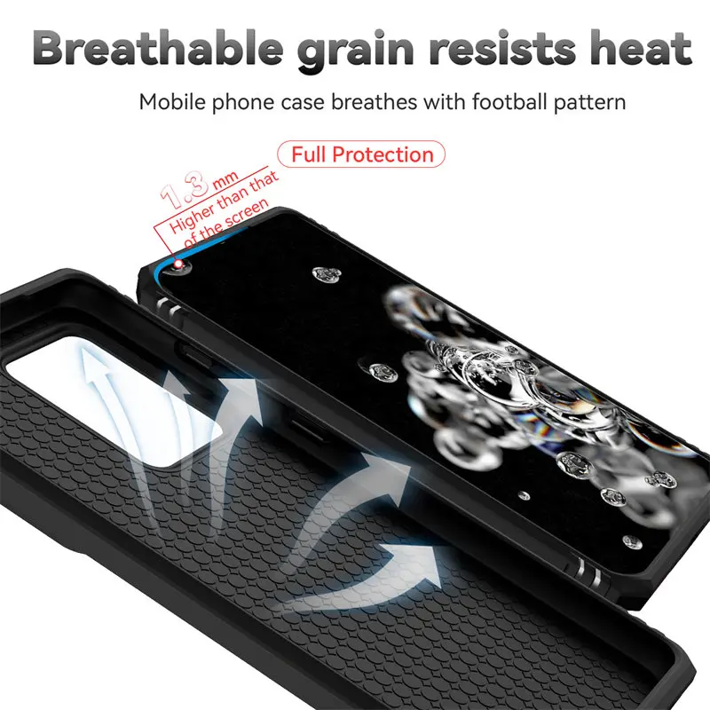 For Samsung S20 Ultra 5G G988B Case Slide Camera Lens Protector Hard Cover for Samsung Galaxy S20Ultra with Metal Ring Holder