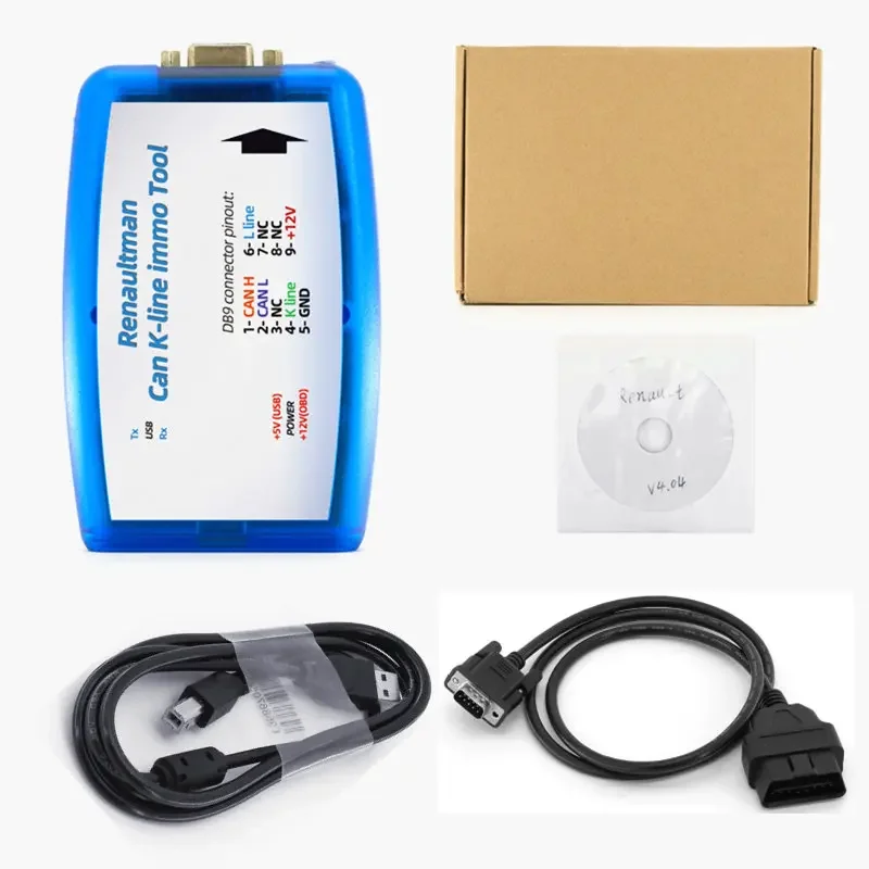 Best Price For Renault Can/K-line Immo Tool V4.09 Support Read Write EEPROM for Renault CAN/K-line ECU Tool OBD2 Programmer