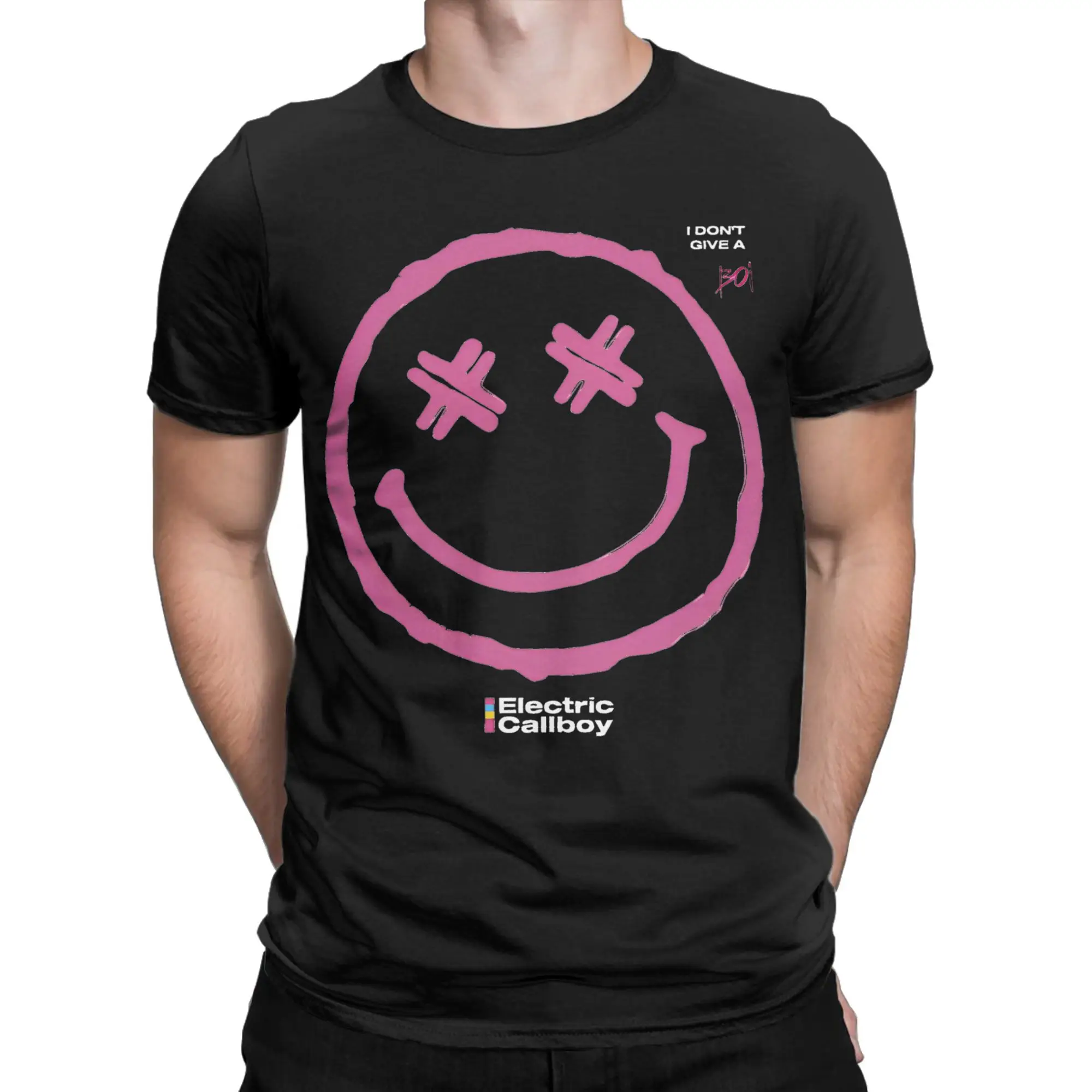 Electric Callboy Fuckboi Smile T Shirt Men Women 100% Cotton Funny T-Shirt Round Neck  Tee Shirt Short Sleeve Tops 4XL 5XL 6XL