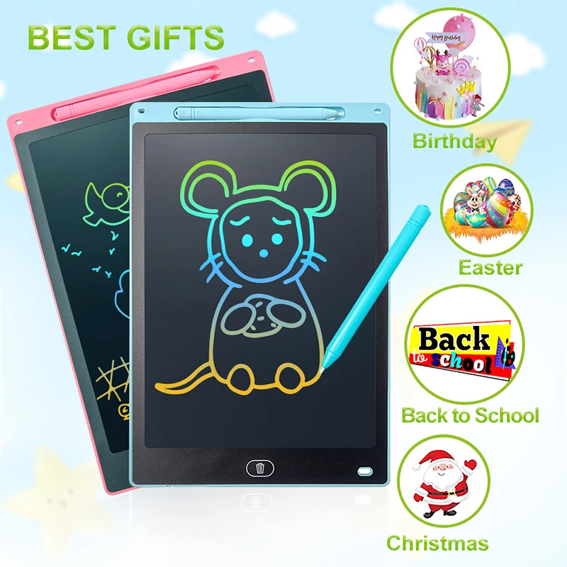 Lavagna per scrittura LCD da 8,5/10/12/16 pollici, giocattoli per scrivere e disegnare per bambini, tavolo da disegno per insegnamento e illuminazione