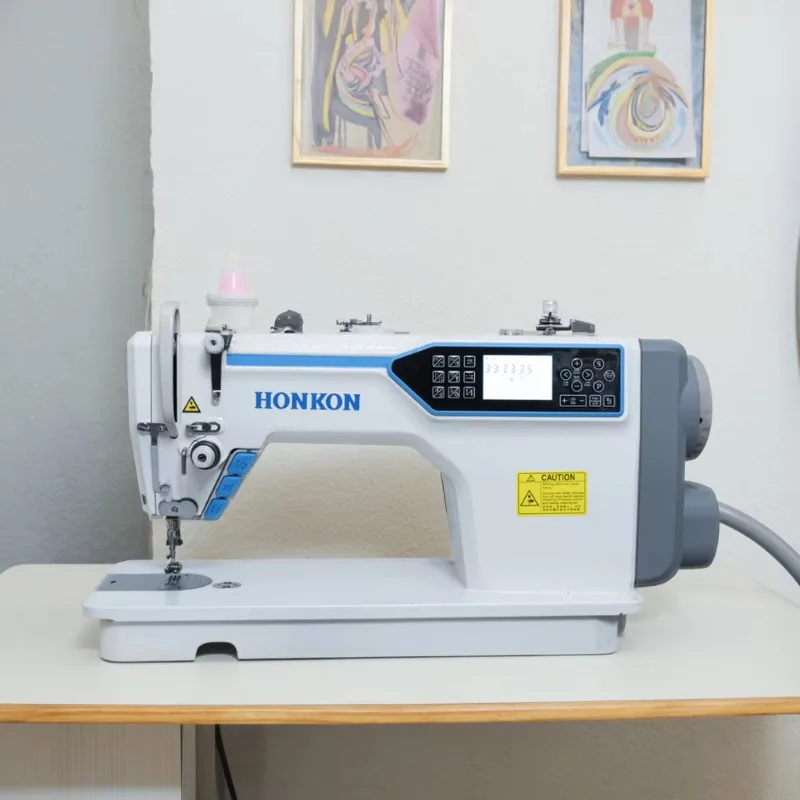 HK-A912 Computerized Sewing Machine Lockstitch Adjustable Pattern Overalls Single Needle New Condition Flat-Bed Iron Home Use