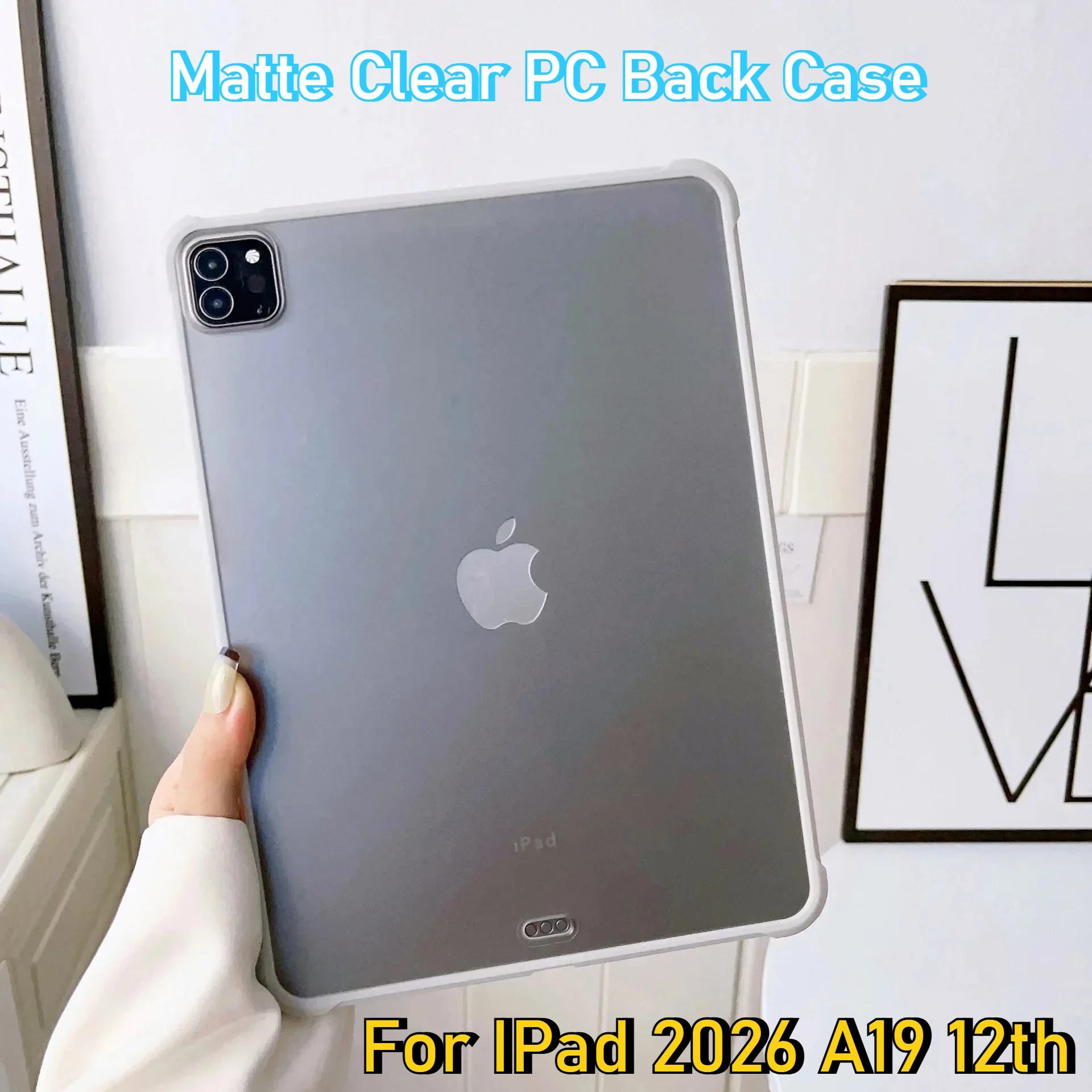 

Новый ультратонкий жесткий чехол для iPad 2026 A19 12-го, 11-го, 10-го, 9-го, 8-го, 7-го поколений, Air 11, 13, M4, M3, M2 Pro 12.9, M4 Mini 6, 7, A17Pro Capa