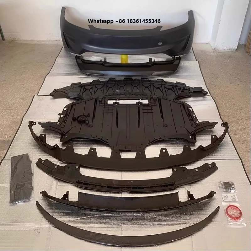Car Accessories Front Bumper Assembly Rear Lip Tail Wing 2023-2025 Modified P Style Body Kit