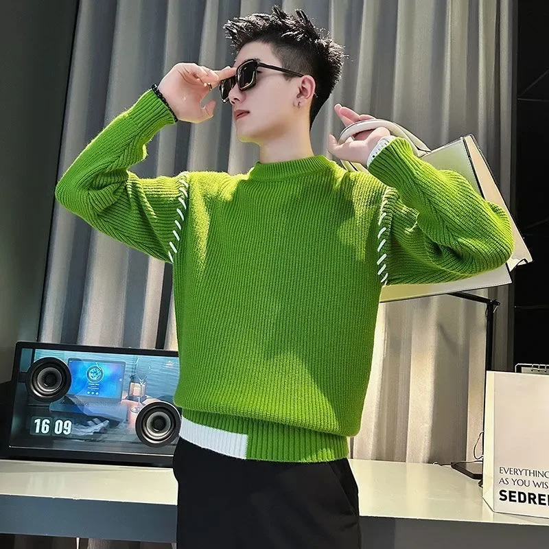 

Новинка 2025 года, мужская осенне-зимняя модная брендовая красивая модная контрастная куртка, мужская внутренняя базовая рубашка