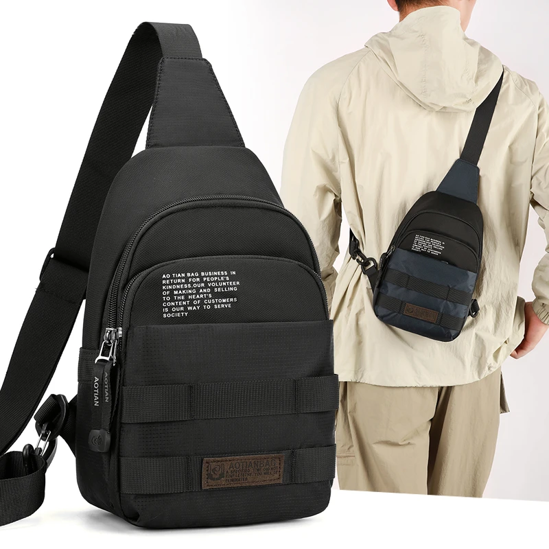 

Men's Fashion Chest Bag Stylish Durable & Lightweight Crossbody Sling Bag Shoulder Bag for Travel, Hiking, Cycling, Running