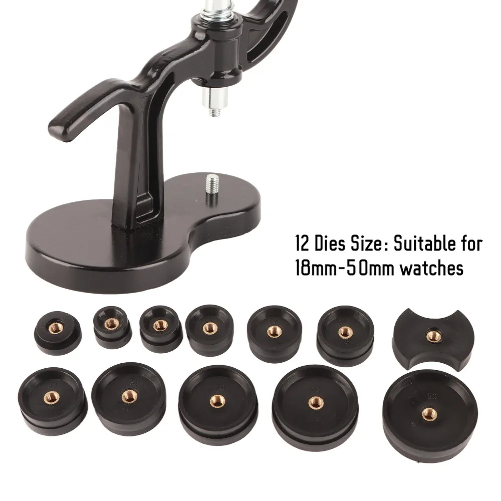 16Pcs 16PCS Watch Repair Kit With Scale Multi-piece Set Case Opener Dual-purpose Combination Tool Watch Press Machine