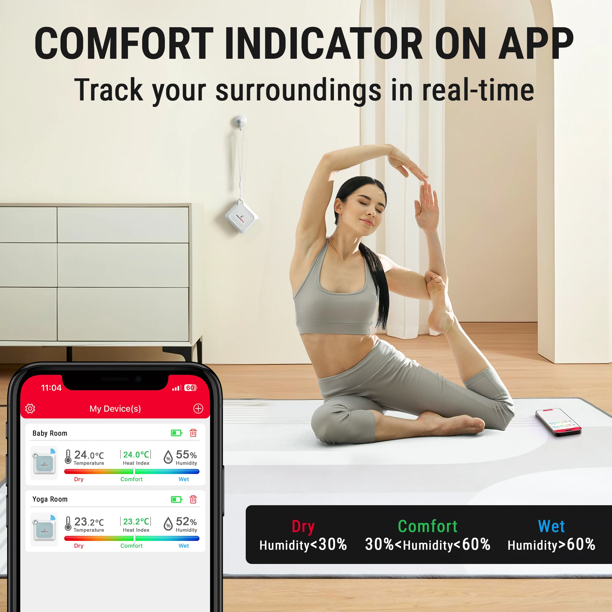 ThermoPro TP351 Bluetooth Higr - Digital Hygrometer Probe incelemesi ve fiyatı