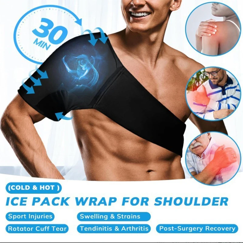 Portable Cold and Hot Pack Shoulder Protector Solid Solid Gel Relieve Fatigue Protect Your Shoulders Nursing Care Men and Women