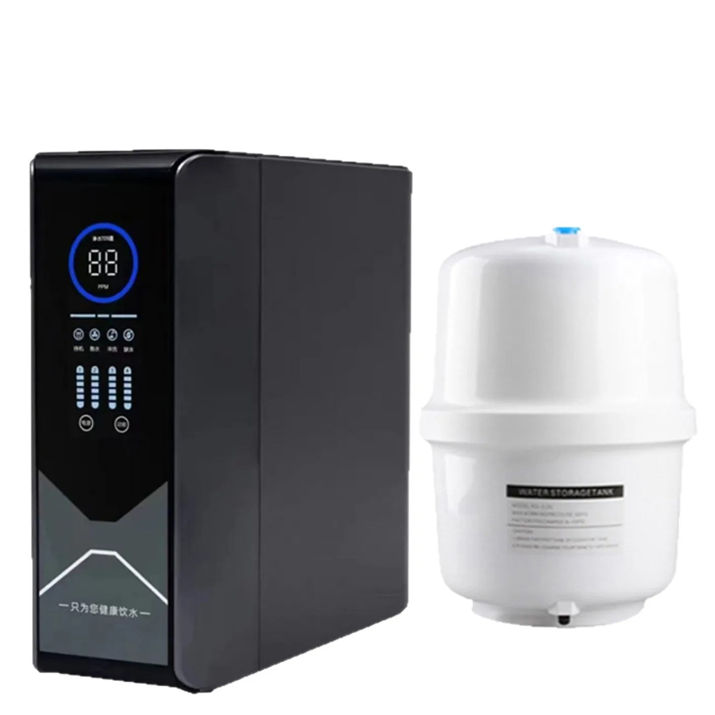 

Yuan Yi для домашнего использования, настенный очиститель воды обратного осмоса, мониторинг TDS, 4-ступенчатая фильтрация, замена фильтра с большим экраном