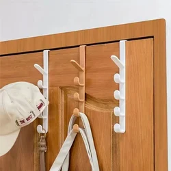 Bedroom Door Hanger Clothes Hanging Rack Over The Door Plastic Home Storage Organization Hooks, Purse Holder For Bags Rails