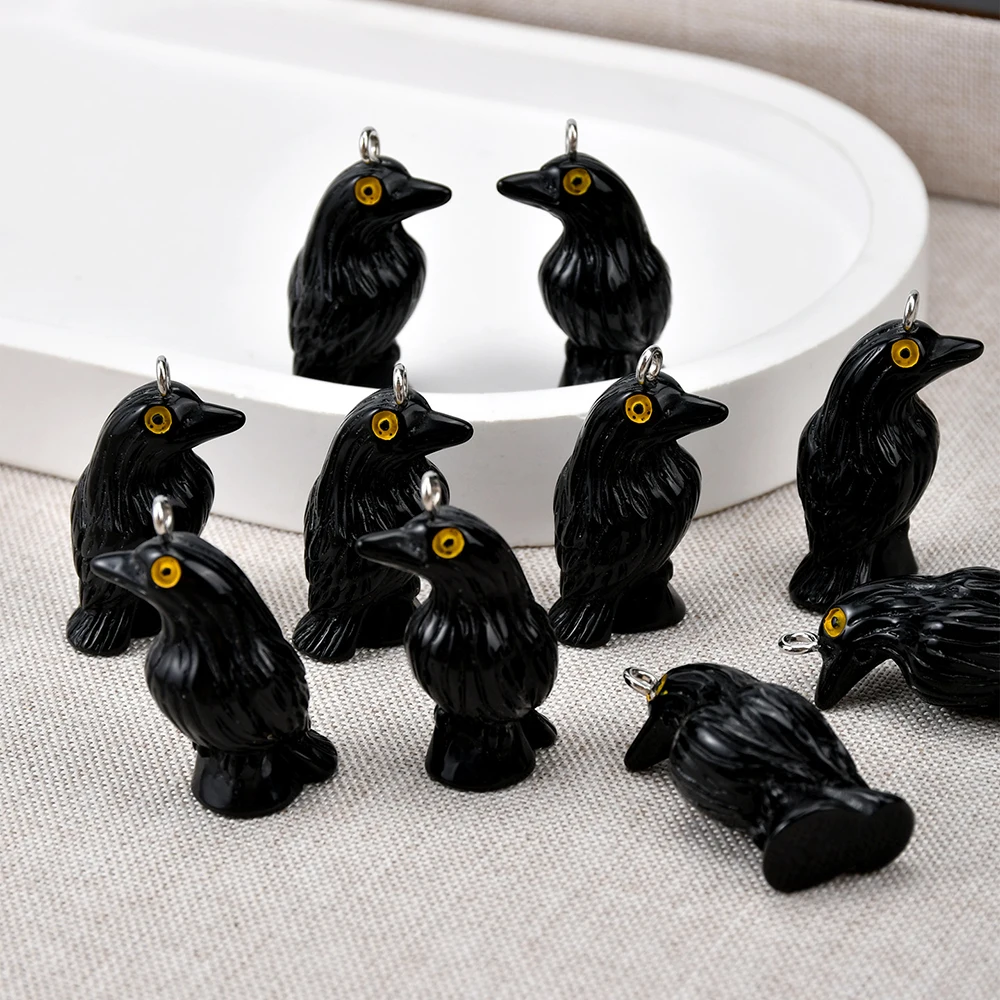 10pcs Black Crow Organ Resin C - Resin Art Keychain review and price