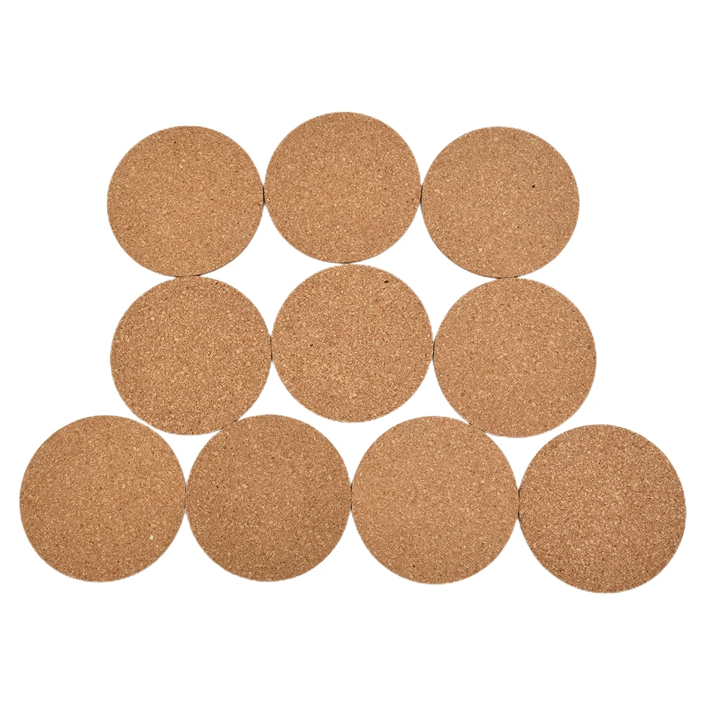 

Coaster Cork Mat Anti-slip Self-adhesive Square 100 X 100 X 3mm 10pcs Cork Mat Decorative Element High Quality