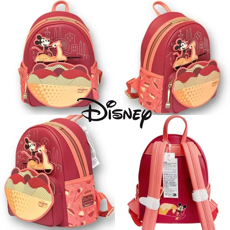 

В наличии рюкзак Disney Loungefly, красная тема, серия «Микки Маус», кошелек и сумка через плечо, милый модный подарок на день рождения