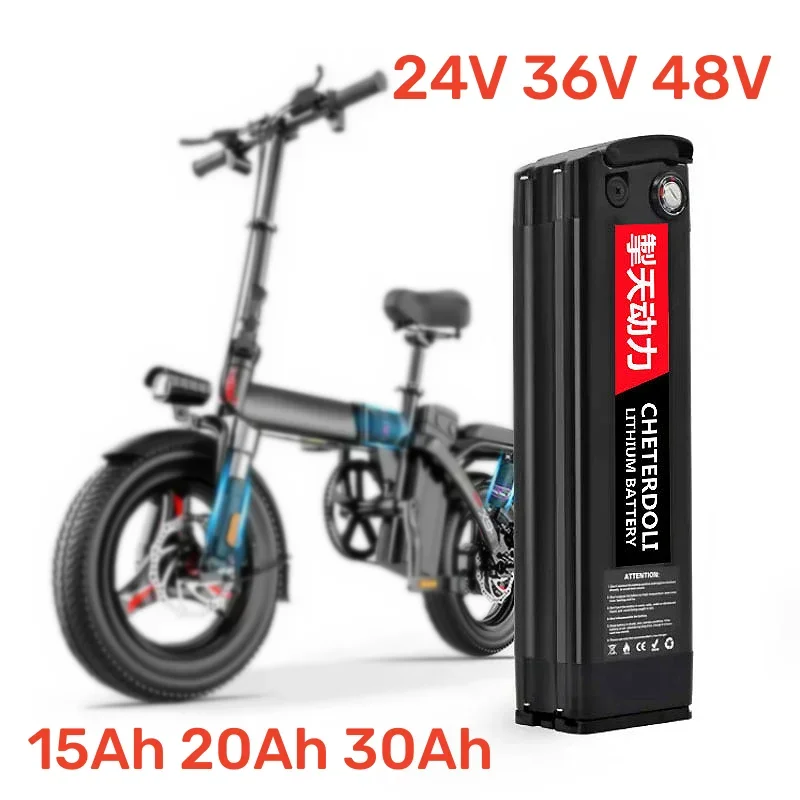 48V 20Ah 15Ah Silverfish Lithium Electric Bike 1000W 500W 24V 36V Lithium Ion Electric Bike Bicycle 48V18650Battery Pack+Charger