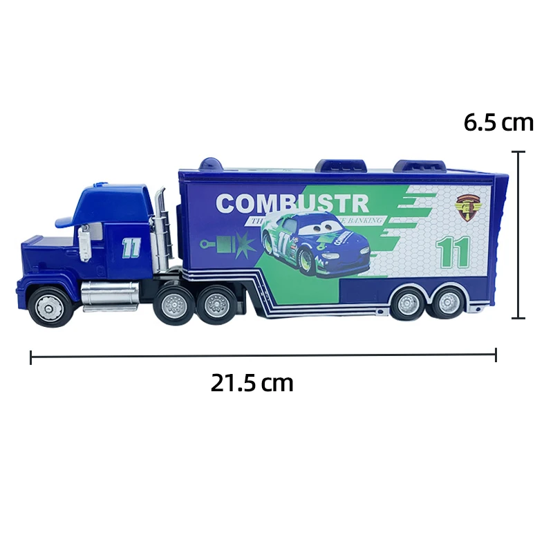 Viele LKW-Spielzeugmodell-Sammlungen: Chick Hicks King Lightning Hudson Auto Original Ramirez Legierung Druckguss Rennwagen Container-LKW 3 2 – Detail 6