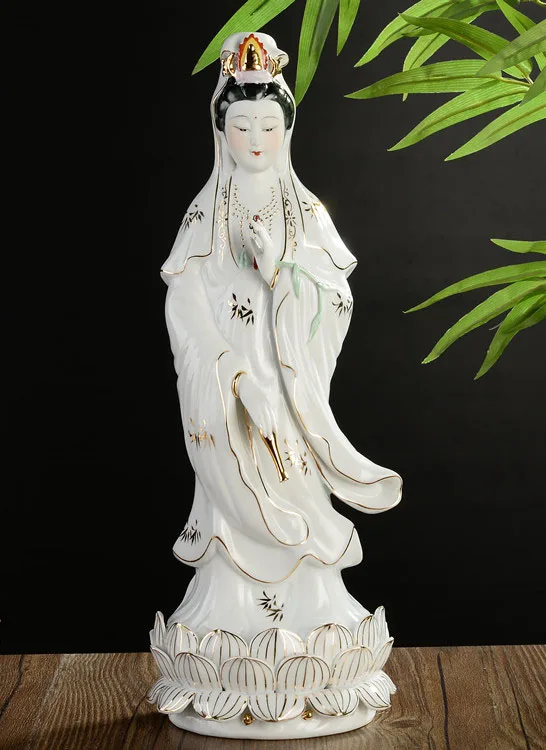 office home protective-efficacious Talisman House Money Religious Buddhism Guanyin Avalokitesvara  porcelain Figurine