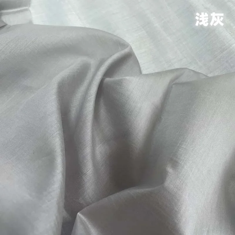 Zacht Duurzaam Natuurlijk Vezel Katoen Legergroen Paars Zoete Aardappel Unieke Kleur Ademend Textiel voor Zomer Kleermakerij H