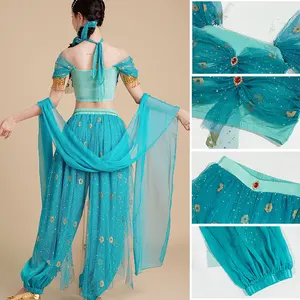 Belly Dance Kostüm für Frauen, arabische Prinzessin, arabisches Festival, Bollywood Indian Dance, Halloween Cosplay, extravagant für Erwachsene 10 Hauptverkauf Fantasy India Sexy Frau - №5