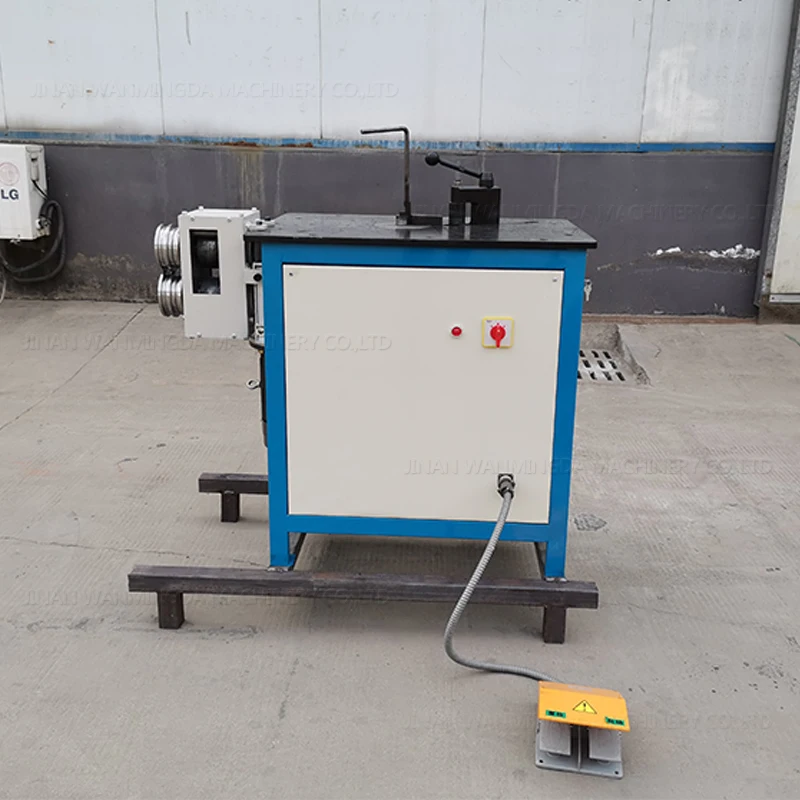 

Flat iron round steel square tube bending machine Automatic wrought iron bending machine Metal shelf pattern bending machine