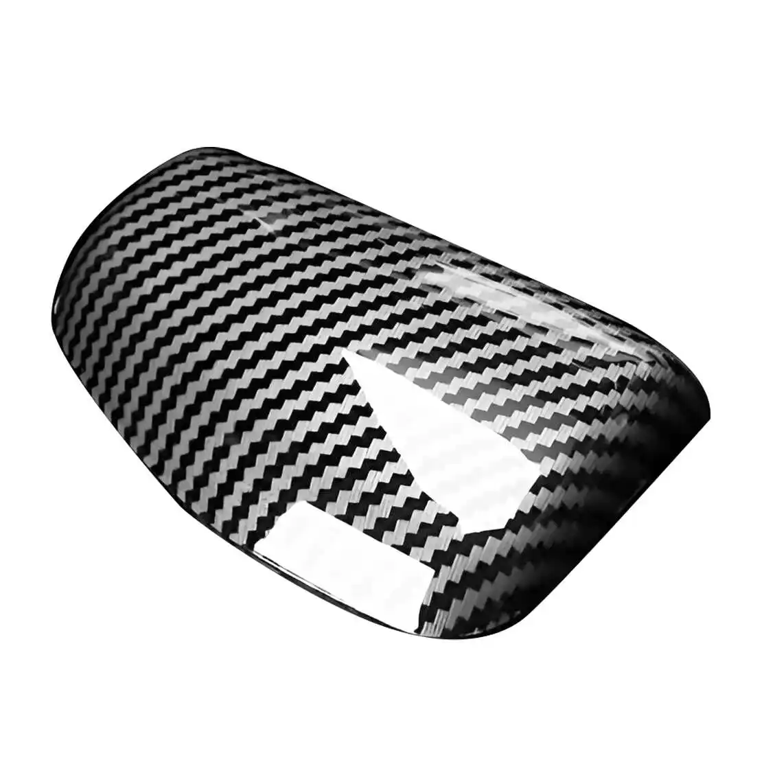 Gear Shift Knob Cover Trim Fit For Hyundai Elantra CN7 Tucson Santa Cruz 2022 2023 2024 Black Carbon Fiber Style ABS