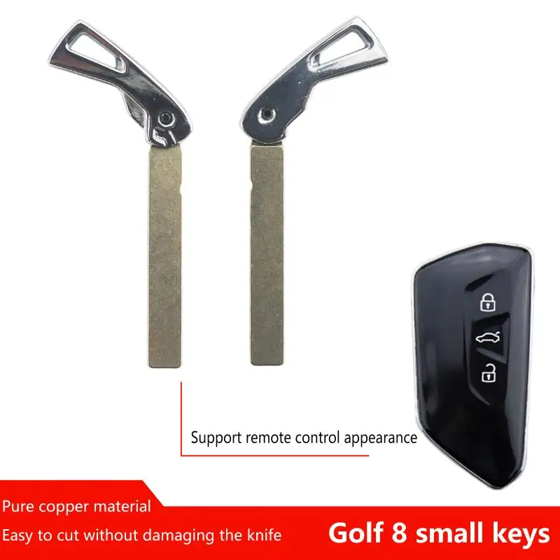 1/3/5PCS Car Key Blade HU162 Smart Remote Keyless Blank For ID3 ID4 Golf8 Keyless Remote Proximity Key Emergency Blade