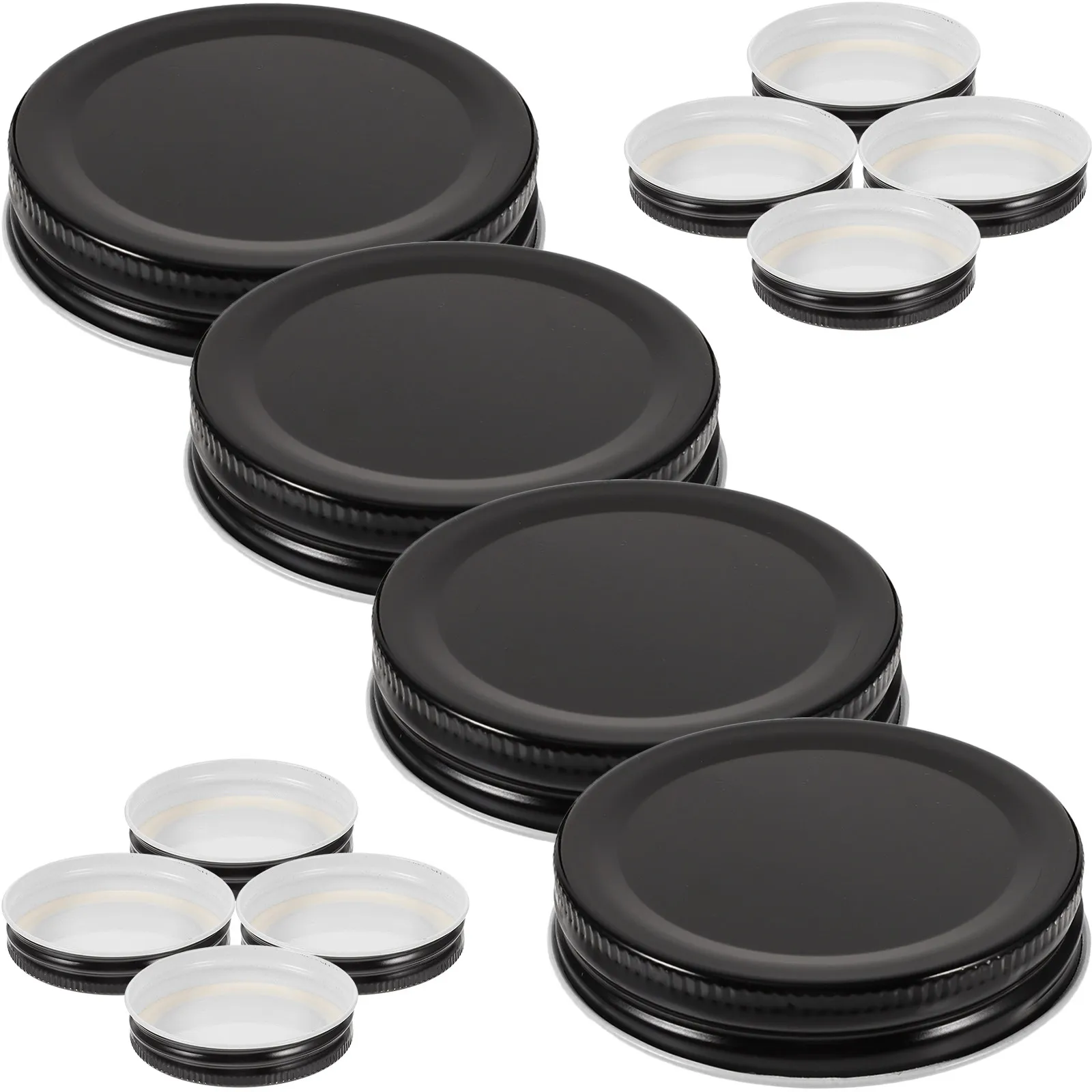 10Pcs 70Mm Tinplate Regular Mouth Jar Lids Canning Lid Airtight Seal for Preserving Jam Jellies Pickles Dried Fruits Glass Jar