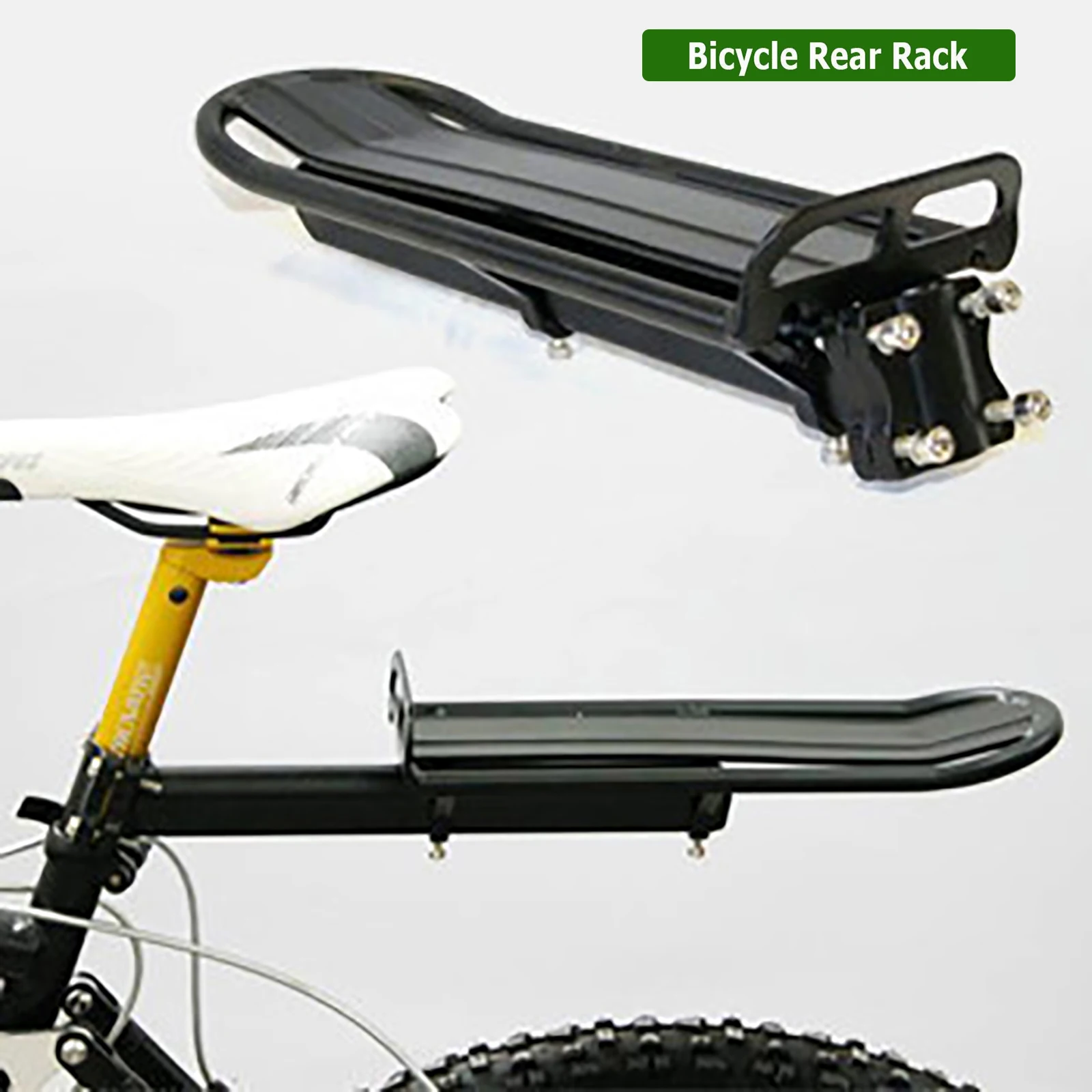 Alumínio traseiro carga Rack para Mountain Bike, liberação rápida, ajustável carga Rack, Flat bagagem, equipamento de ciclismo