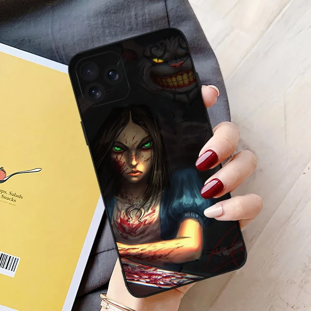 Game Alice Madness Returns Horror Phone Case For iPhone 8 14 Mini X 15 XS 12 MAX 11 13 Xr Pro Plus Shell