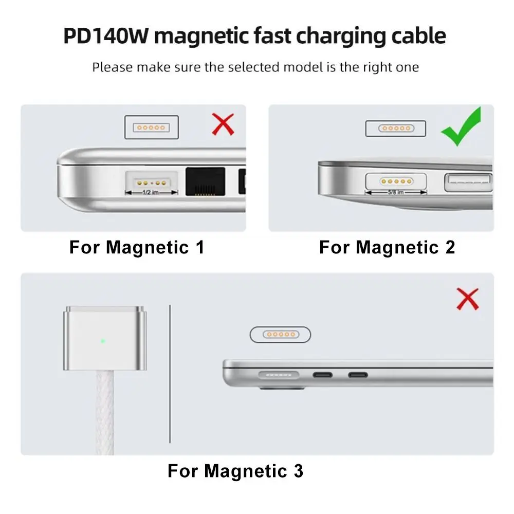 High Quality T-Tip Laptop Connector USB C Adapter Magnetic Plug Converter Type C to Magnetic 2 For MacBook Air/Pro
