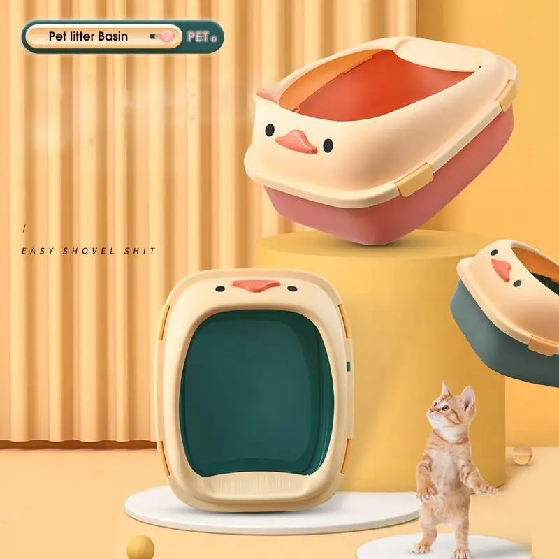 

Open Cat Litter Box, Anti-splash With Sand, Large Cat Litter Box, Cat Litter Box, Cat Litter Box, Semi-enclosed Cat Toilet