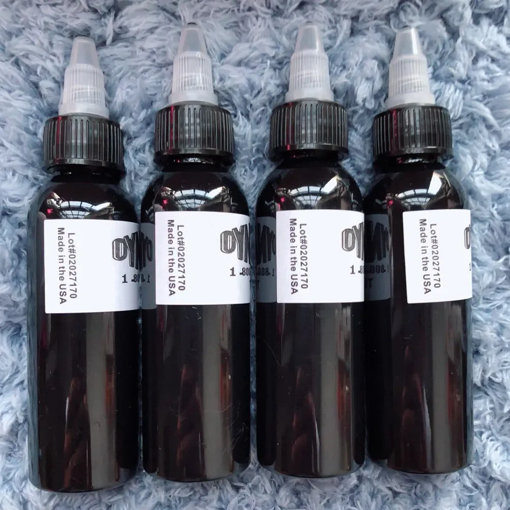 30/60/90/120ml Black Tattoo Ink Professional DIY Tattoo Pigment Practice Tattoo Ink Body Art Paint Tattoo Color Tattoo Pigment