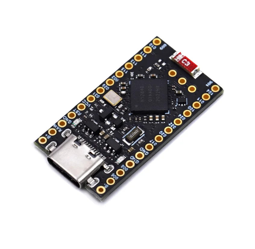 NRF52840 ProMicro Development Board, Bluetooth 5.0, Low Power ~20uA, Li-ion Battery Interface, for Wireless Keyboard & IoT