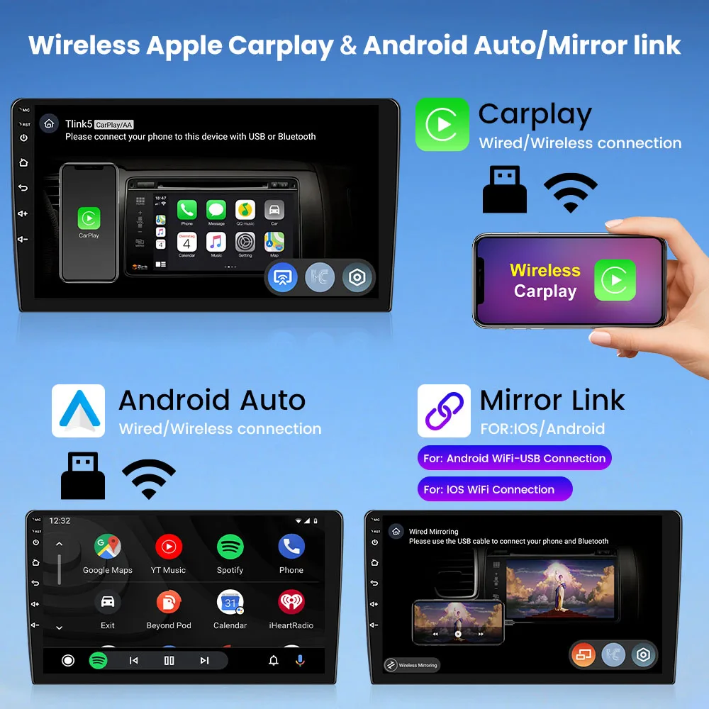 2Din راديو السيارة الاندورويد لهوندا صالح 2007-2014 LHD RHD الوسائط المتعددة مشغل فيديو لتحديد المواقع والملاحة ستيريو الصوت رئيس وحدة Carplay